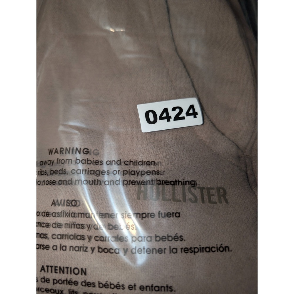 Hollister Womens Ivory Logo Drawstring Sweatpants Size XS - Picture 8 of 8